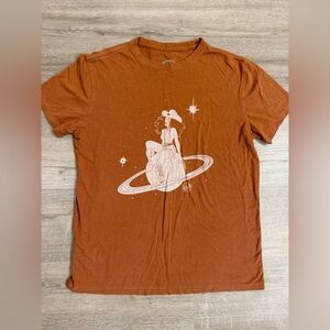 Space cowgirl graphic t
